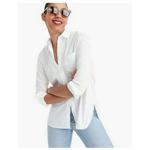J crew white button down